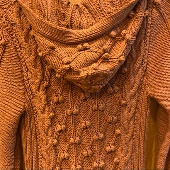 Hooded Knit Neutral Cardigan - Picture 9 of 11